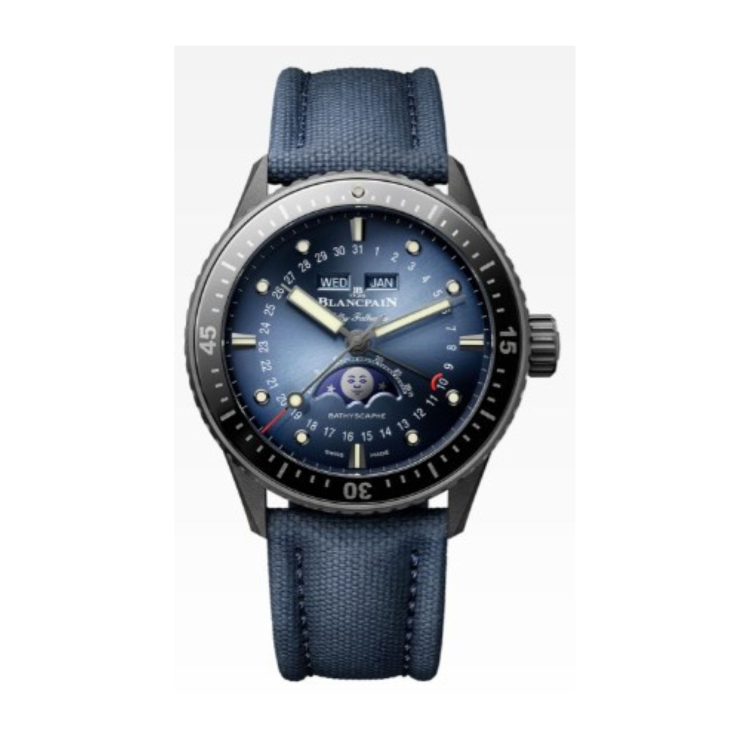 Blancpain Blancpain Fifty Fathoms Bathyscaphe Complete Calendar Moonphase