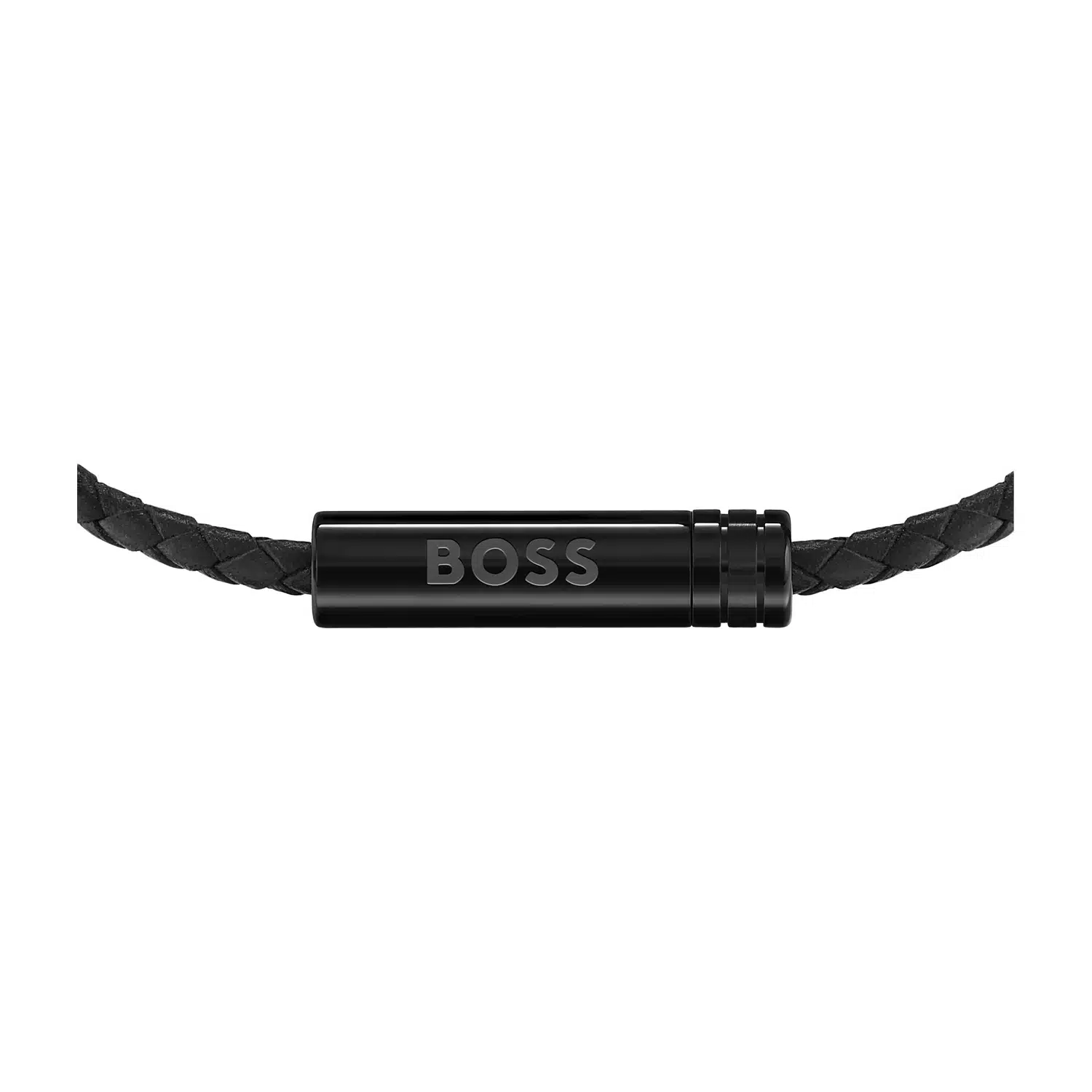 צמיד Hugo Boss עור שחור מסדרת Ares Air - 1580875